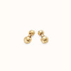 18K Gold Plated Earrings With Two Beads - PEN0993ORO0000U-UNO de 50-Renee Taylor Gallery