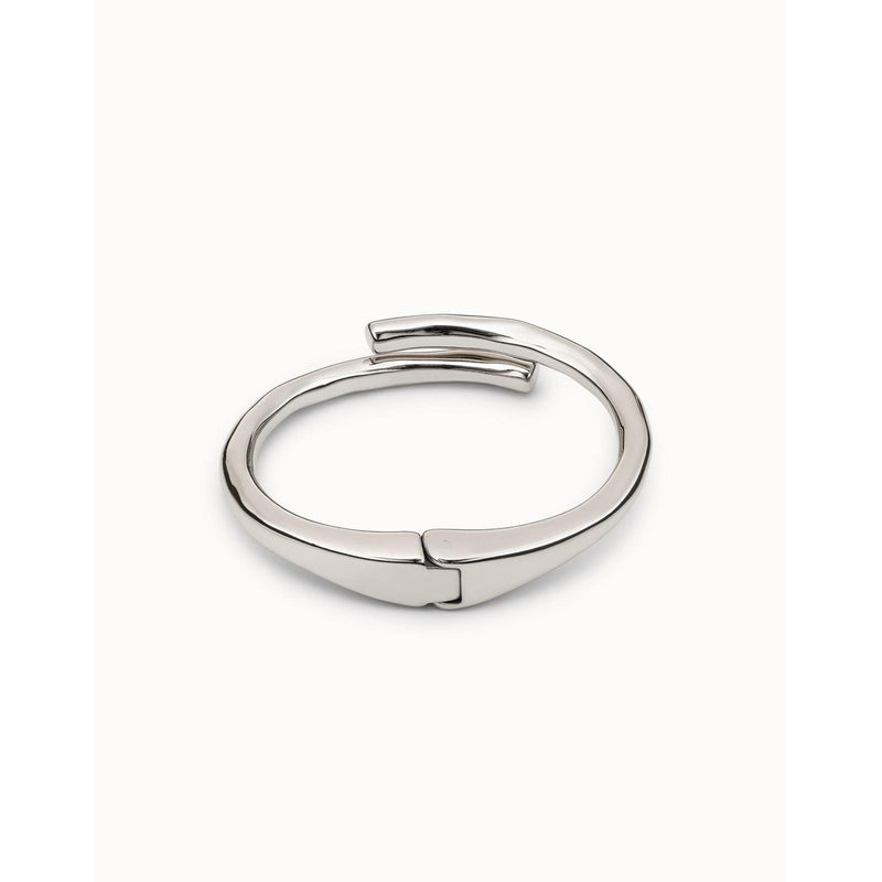 Sterling Silver-Plated Tubular Shaped Bracelet with Hidden Spring - PUL2187MTL-UNO de 50-Renee Taylor Gallery