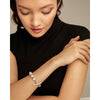 Pearl & Match Bracelet - Silver-UNO de 50-Renee Taylor Gallery