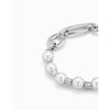 Pearl & Match Bracelet - Silver-UNO de 50-Renee Taylor Gallery