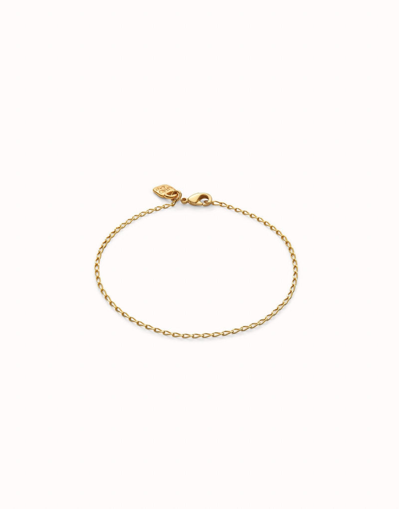 18K Gold-Plated Bracelet with Oval Links - PUL2561ORO-UNO de 50-Renee Taylor Gallery