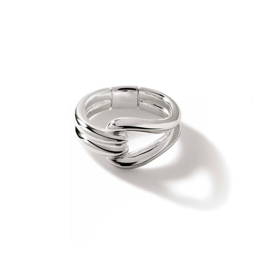 Surf Link Ring, Sterling Silver - RB901081-John Hardy-Renee Taylor Gallery