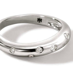 Surf Ring, Sterling Silver, Diamonds, Slim - RBP9011182DIX-John Hardy-Renee Taylor Gallery