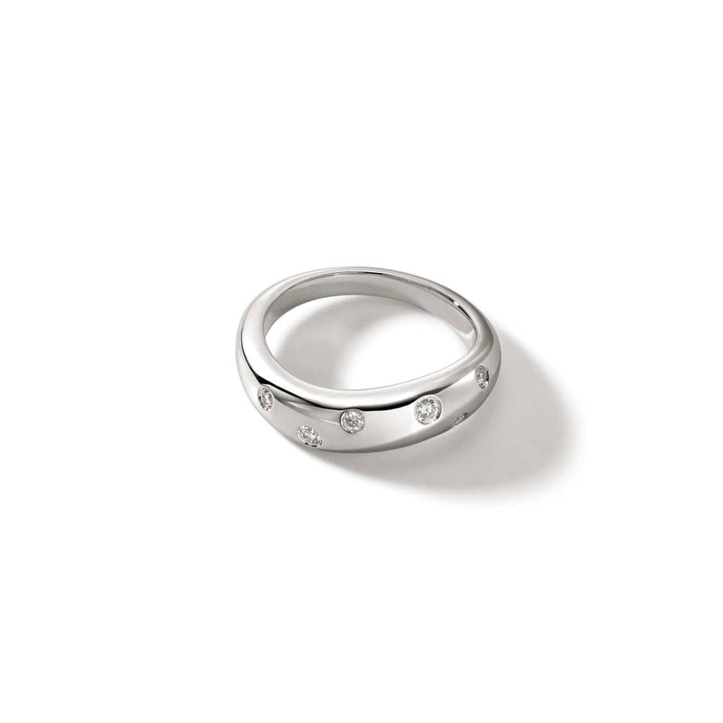 Surf Ring, Silver, Diamonds - RBP9011192DI-John Hardy-Renee Taylor Gallery