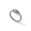 Spear Silver Diamond Pave Single Wrap Ring - RBP986802DI-John Hardy-Renee Taylor Gallery