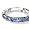 JH Essential Pavé Band Ring, Sterling Silver, Blue Sapphire - RBS987054BSP-John Hardy-Renee Taylor Gallery