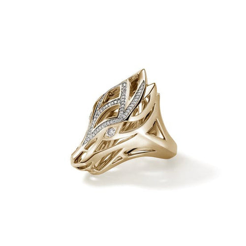 Naga Ring, Gold, Diamonds - RGGX6034122DIX-John Hardy-Renee Taylor Gallery