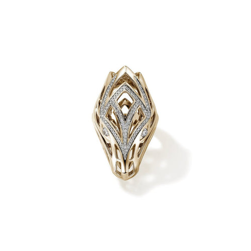 Naga Ring, Gold, Diamonds - RGGX6034122DIX-John Hardy-Renee Taylor Gallery