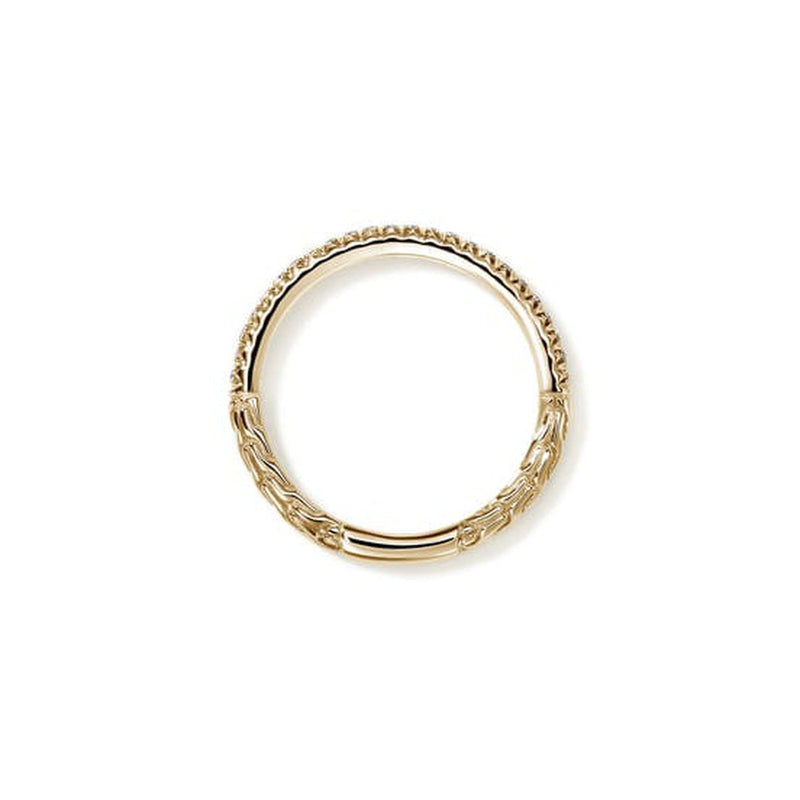 JH Essential Pavé Band Ring, Gold, Diamonds - RGGX9870322DI-John Hardy-Renee Taylor Gallery