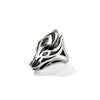 Naga Ring, Sterling Silver, Blue Sapphire Eyes - RMS603581BSP-John Hardy-Renee Taylor Gallery