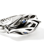 Naga Ring, Sterling Silver, Blue Sapphire - RMS6036211BSP-John Hardy-Renee Taylor Gallery