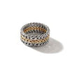 Rata Chain Ring, Silver, Gold, Wide - RZ900949-John Hardy-Renee Taylor Gallery