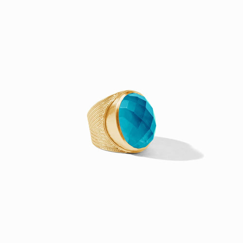 Verona Statement Ring - Iridescent London Blue-Julie Vos-Renee Taylor Gallery