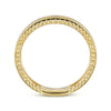 14K Yellow Gold Bujukan Diamond Bezel Wide Stackable Ladies Ring-Gabriel & Co.-Renee Taylor Gallery