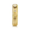 14K Yellow Gold Bujukan Diamond Bezel Wide Stackable Ladies Ring-Gabriel & Co.-Renee Taylor Gallery