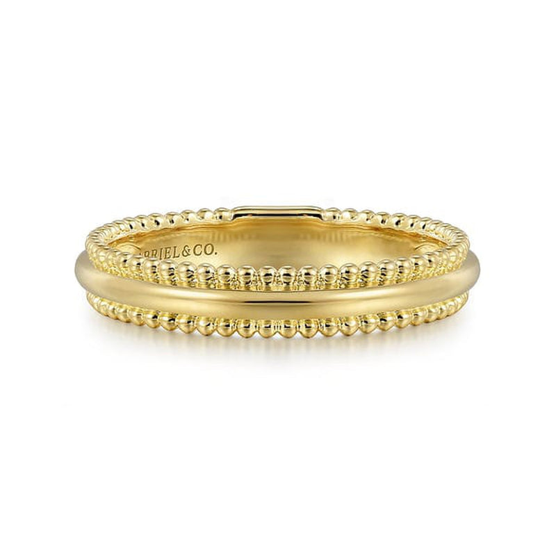 14K Yellow Gold Bujukan Stackable Ring - LR52510Y4JJJ-Gabriel & Co.-Renee Taylor Gallery