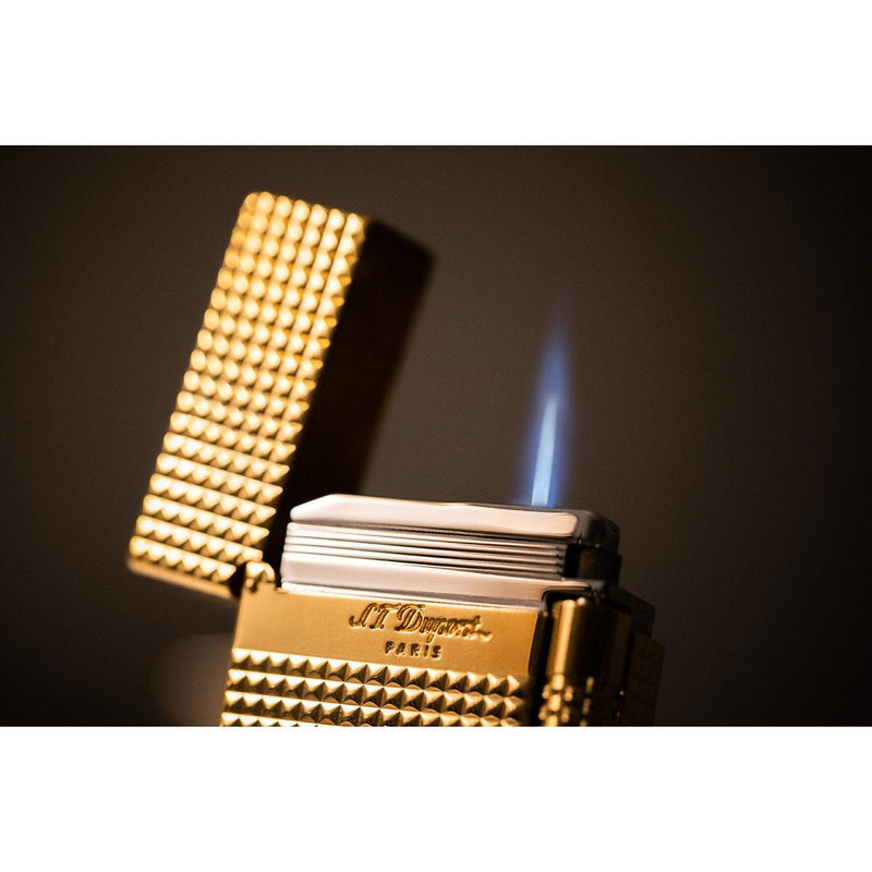 New Le Grand Dupont Yellow Gold Diamond Head Lighter - Perfect Ping-S.T. Dupont-Renee Taylor Gallery