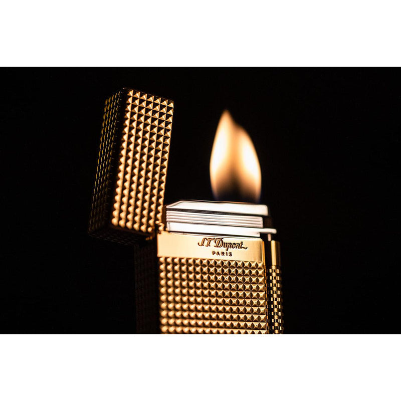 New Le Grand Dupont Yellow Gold Diamond Head Lighter - Perfect Ping-S.T. Dupont-Renee Taylor Gallery