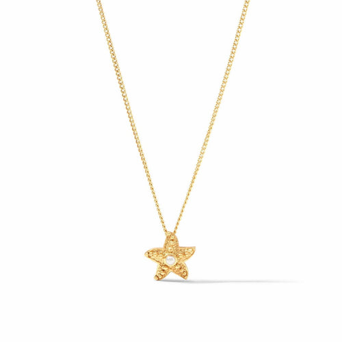 Sanibel Starfish Delicate Necklace - Pearl-Julie Vos-Renee Taylor Gallery