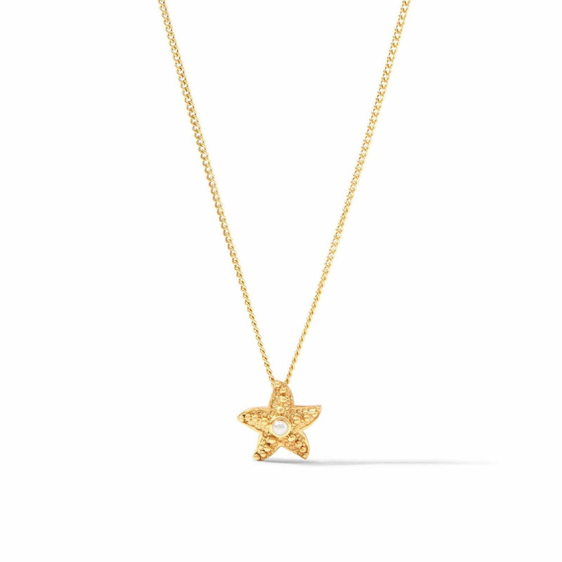 Sanibel Starfish Delicate Necklace - Pearl-Julie Vos-Renee Taylor Gallery