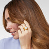 Trieste Statement Ring - Iridescent Champagne-Julie Vos-Renee Taylor Gallery