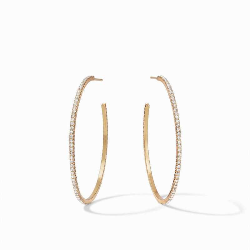 Windsor Hoop Earrings - Cubic Zirconia-Julie Vos-Renee Taylor Gallery