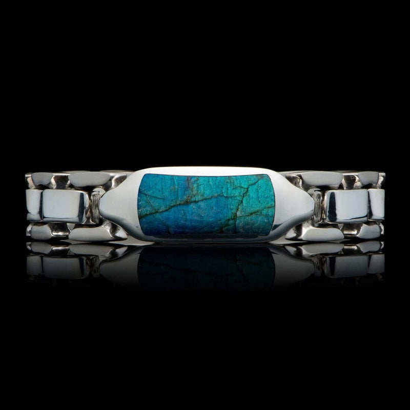 Men's Labradorite Identity Bracelet - BR24 LAB-William Henry-Renee Taylor Gallery