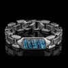 Men's Blue Mammoth Identity Bracelet - BR24 MT BL-William Henry-Renee Taylor Gallery