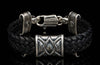 Men's Rhomb Black Bracelet - LB9 S BLK-William Henry-Renee Taylor Gallery