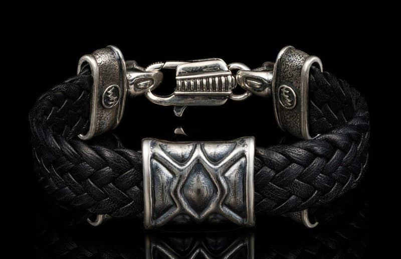 Men's Rhomb Black Bracelet - LB9 S BLK-William Henry-Renee Taylor Gallery