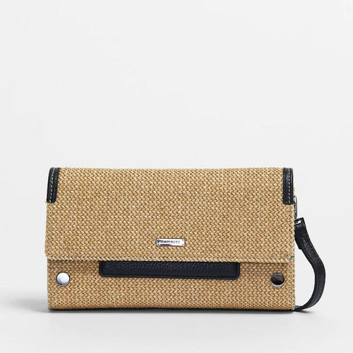 AJ CROSSBODY CLUTCH - Chaparral Raffia/Gunmetal-Hammitt-Renee Taylor Gallery