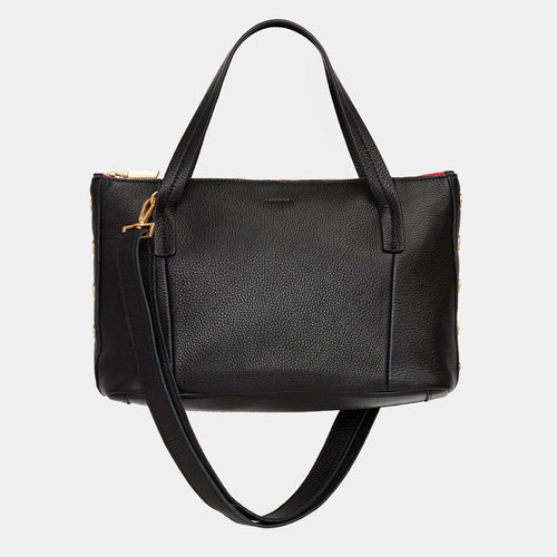 ADDIE MED - Black/Brushed Gold Red Zip-Hammitt-Renee Taylor Gallery