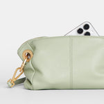 DANIEL CROSSBODY CLUTCH SML - Cypress Sage/Brushed Gold-Hammitt-Renee Taylor Gallery