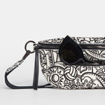 CHARLES CROSSBODY MED - Beach Mural/Gunmetal Melting Rivet-Hammitt-Renee Taylor Gallery