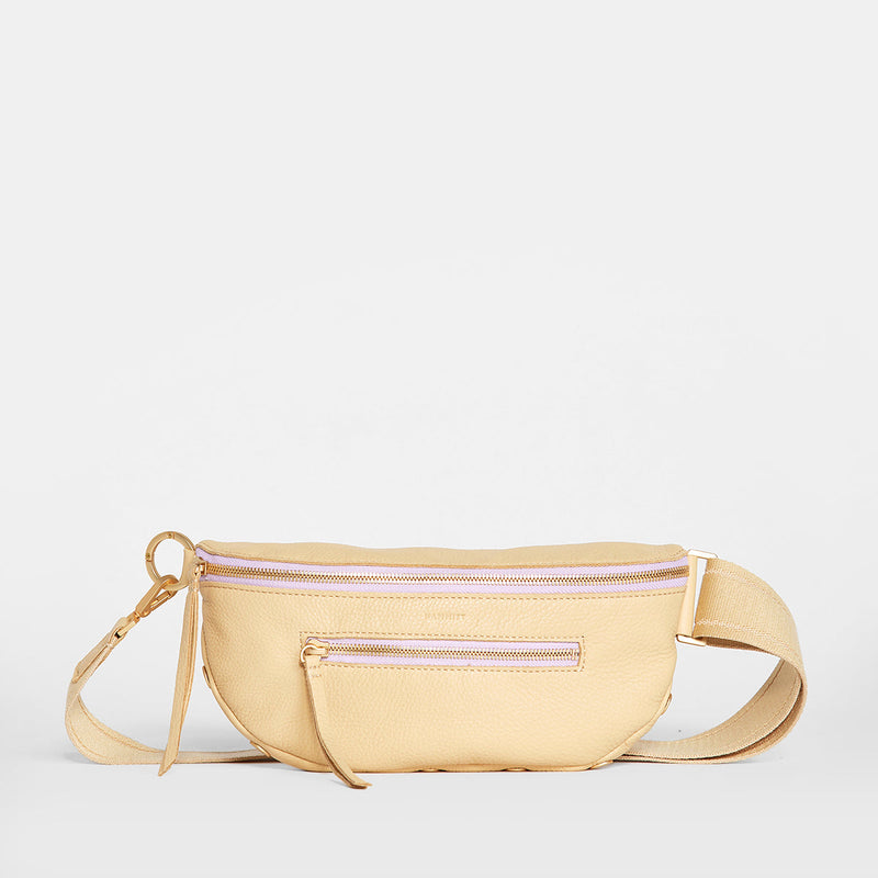 CHARLES CROSSBODY MED - Sandcastle/Brushed Gold/Lilac Zipper-Hammitt-Renee Taylor Gallery