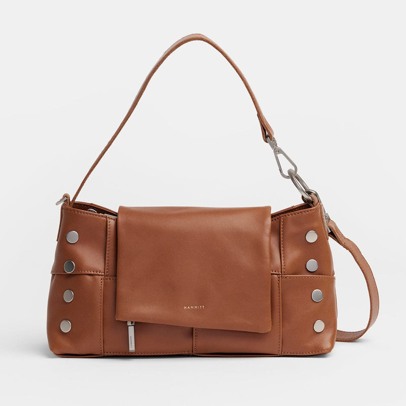 VIP SATCHEL - Caffe Tan/Brushed Silver-Hammitt-Renee Taylor Gallery