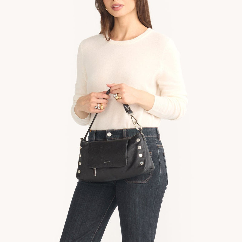 VIP SATCHEL - Tempo Black/Silver-Hammitt-Renee Taylor Gallery