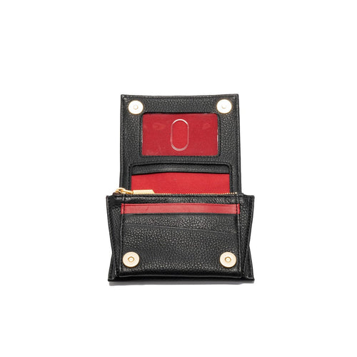 ALLEN WALLET - Black/Brushed Gold Red Zip-Hammitt-Renee Taylor Gallery