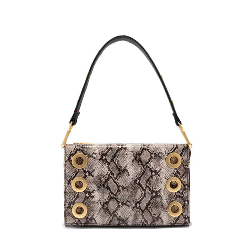 MONTANA CLUTCH SML - Contrast Snake/Brushed Gold-Hammitt-Renee Taylor Gallery