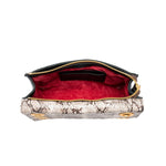 MONTANA CLUTCH SML - Contrast Snake/Brushed Gold-Hammitt-Renee Taylor Gallery