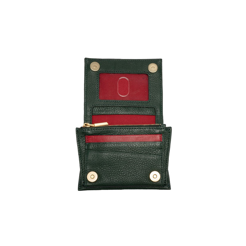 ALLEN WALLET - Green Room Suede/Brushed Gold-Hammitt-Renee Taylor Gallery