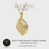 18K Cushion Diamond Pendant - M-82