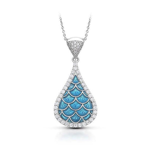 Marina Sea Blue Pendant-Belle Etoile-Renee Taylor Gallery