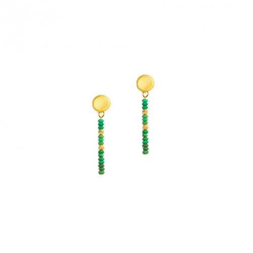 Lindi Green Turquoise Earrings - 15527356-Bernd Wolf-Renee Taylor Gallery