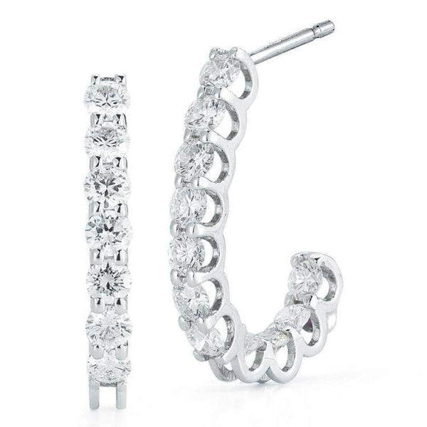 18k White Gold & Diamond Earrings - 000957AWERX0 - Roberto Coin