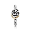 Rose & Heart 14K Gold & Sterling Silver Ring - 190860-Pandora-Renee Taylor Gallery