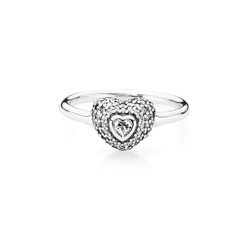 In My Heart Clear Cubic Zirconia Ring - 190877CZ-Pandora-Renee Taylor Gallery