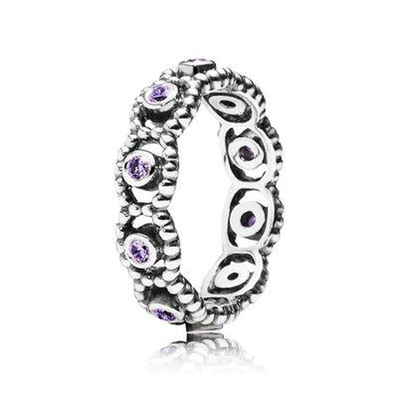 Her Majesty Purple Cubic Zirconia Ring - 190881ACZ-Pandora-Renee Taylor Gallery