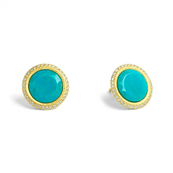 Tisanni Blue Turquoise Pin Earrings - 19804256 - Bernd Wolf