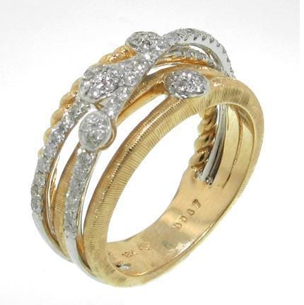 18k Yellow & White Gold & Diamond Ring - R1980-YG-Paramount Gems-Renee Taylor Gallery